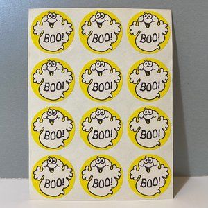 Vintage Trend 1981 Halloween Ghost Scratch ‘N Sniff Stickers Coconut